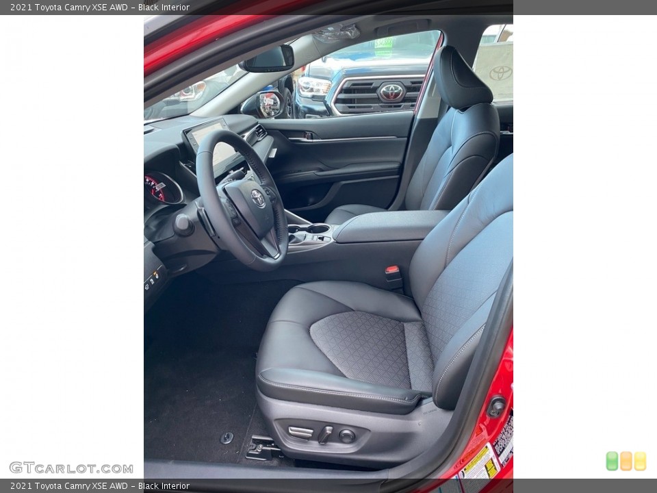 Black Interior Front Seat for the 2021 Toyota Camry XSE AWD #140333043
