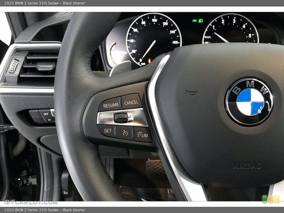 Black Interior Steering Wheel for the 2020 BMW 3 Series 330i Sedan #140333103