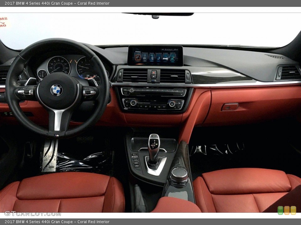 Coral Red Interior Dashboard for the 2017 BMW 4 Series 440i Gran Coupe #140334021