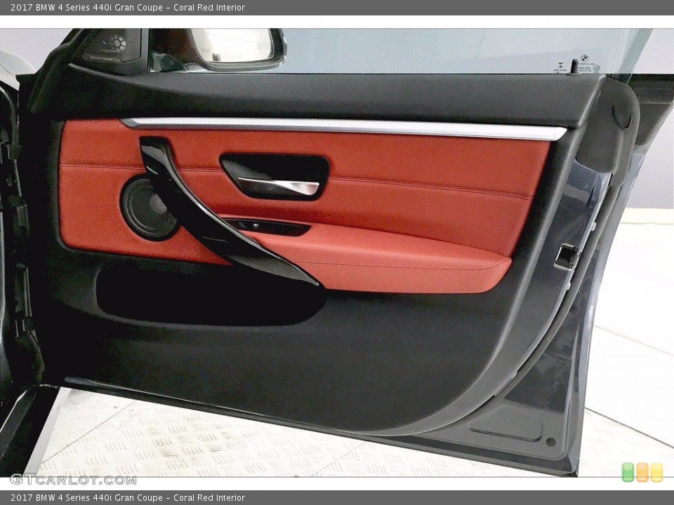 Coral Red Interior Door Panel for the 2017 BMW 4 Series 440i Gran Coupe #140334231