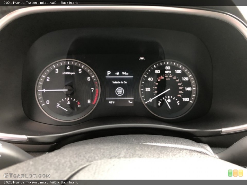 Black Interior Gauges for the 2021 Hyundai Tucson Limited AWD #140339844