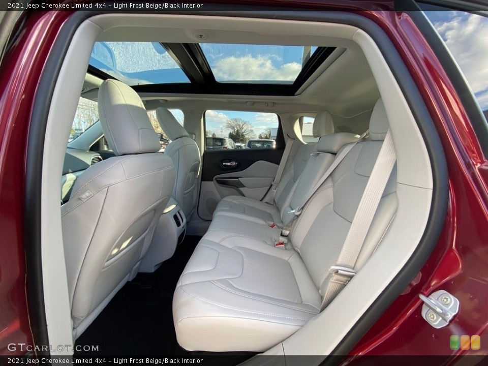 Light Frost Beige/Black Interior Rear Seat for the 2021 Jeep Cherokee Limited 4x4 #140341947
