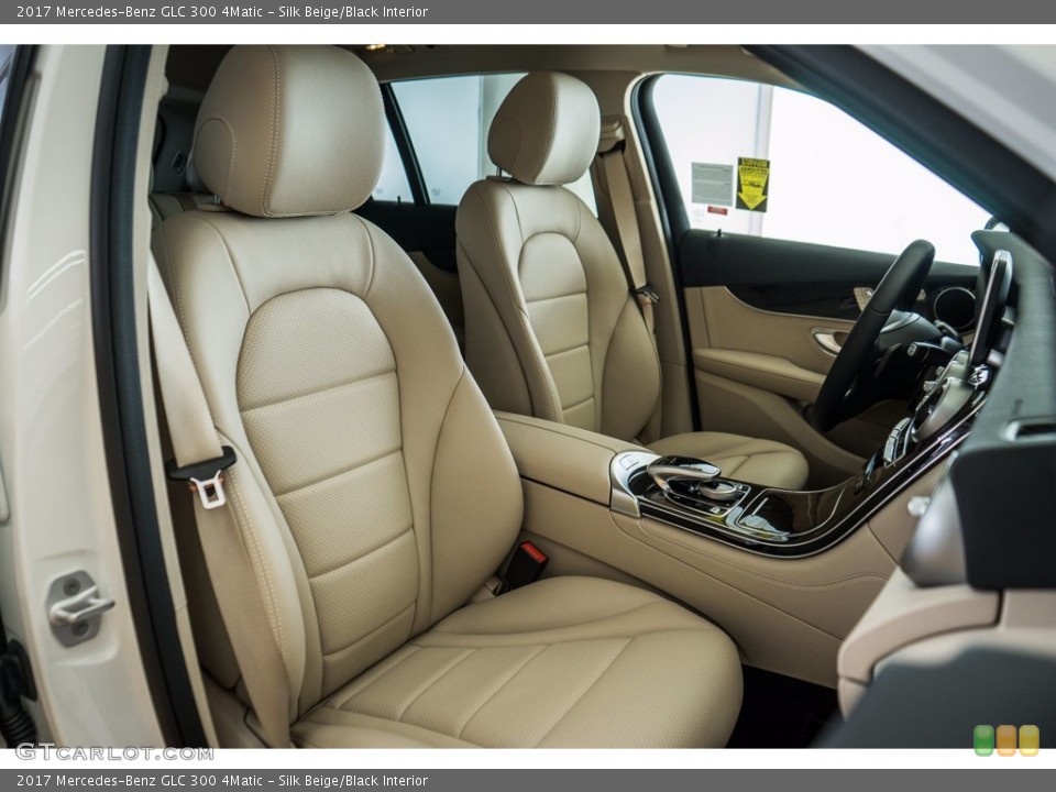 Silk Beige/Black Interior Front Seat for the 2017 Mercedes-Benz GLC 300 4Matic #140345589