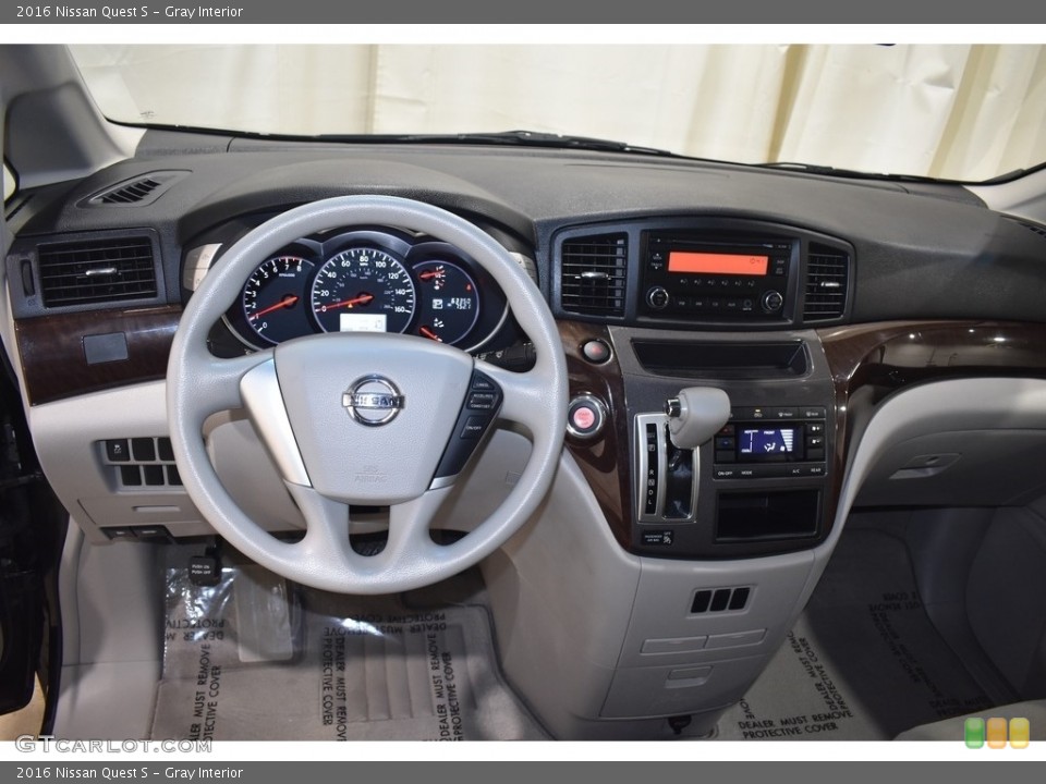 Gray Interior Dashboard for the 2016 Nissan Quest S #140352623