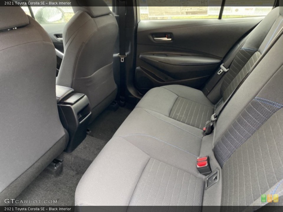 Black Interior Rear Seat for the 2021 Toyota Corolla SE #140354193