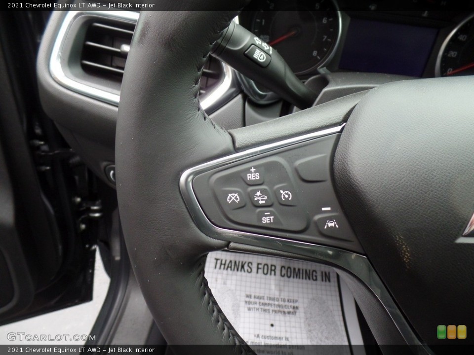 Jet Black Interior Steering Wheel for the 2021 Chevrolet Equinox LT AWD #140354901
