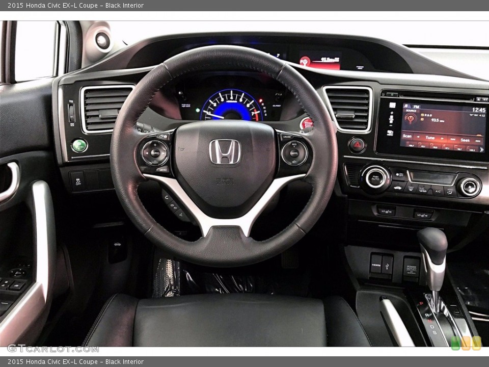 Black Interior Dashboard for the 2015 Honda Civic EX-L Coupe #140356298