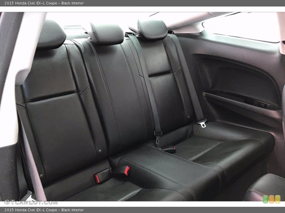 Black Interior Rear Seat for the 2015 Honda Civic EX-L Coupe #140356677