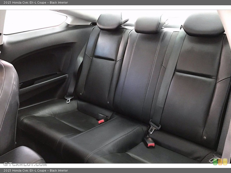 Black Interior Rear Seat for the 2015 Honda Civic EX-L Coupe #140356694