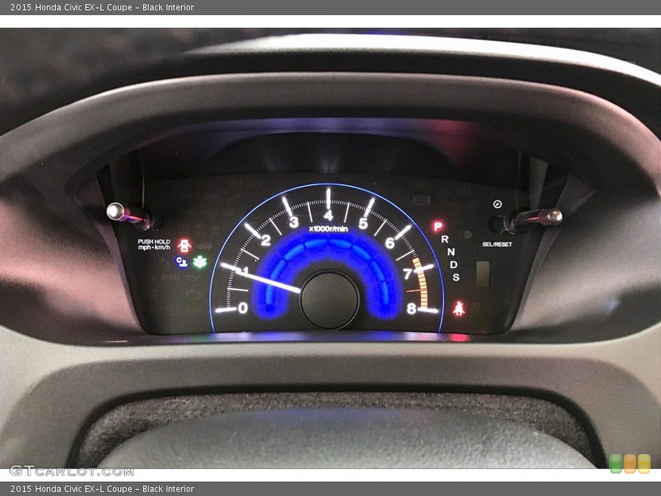 Black Interior Gauges for the 2015 Honda Civic EX-L Coupe #140356764