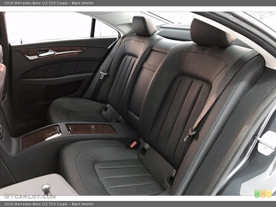 Black Interior Rear Seat for the 2016 Mercedes-Benz CLS 550 Coupe #140358957
