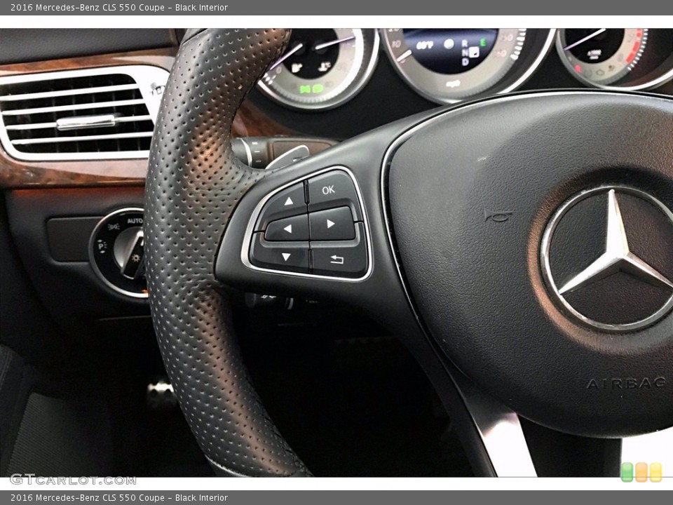 Black Interior Steering Wheel for the 2016 Mercedes-Benz CLS 550 Coupe #140358966