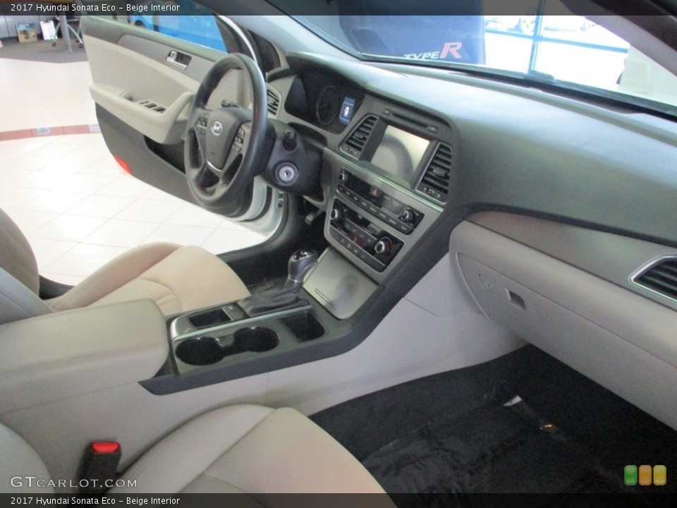 Beige Interior Dashboard for the 2017 Hyundai Sonata Eco #140360852