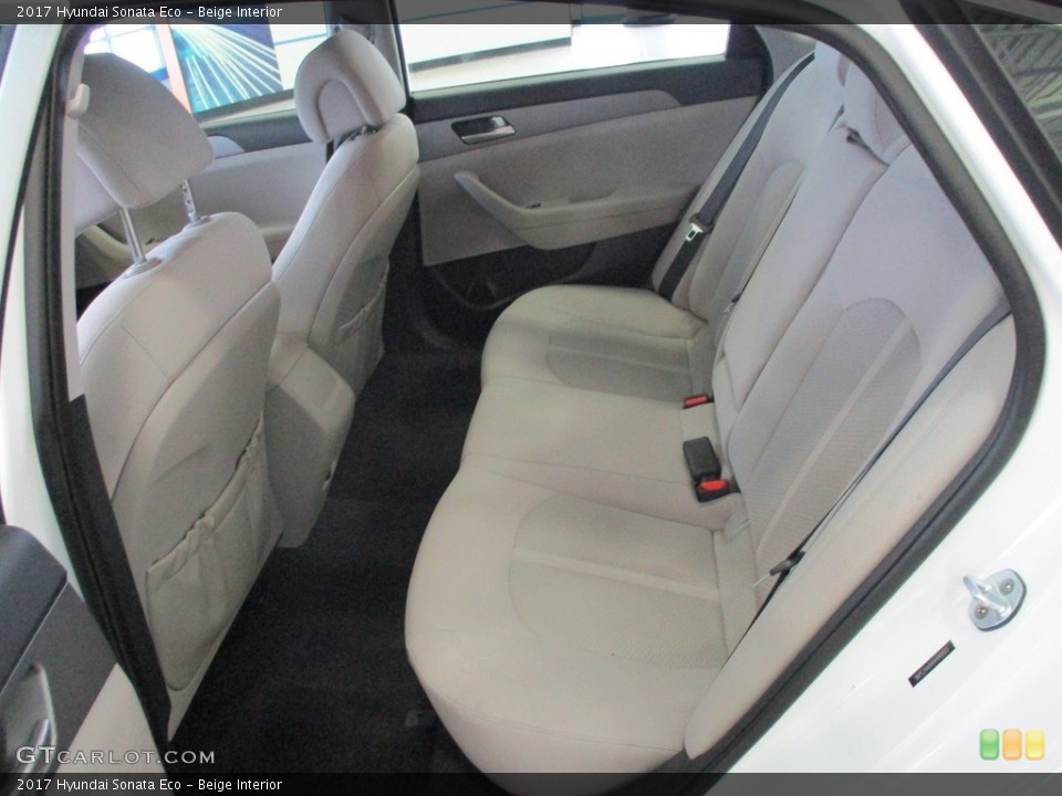 Beige Interior Rear Seat for the 2017 Hyundai Sonata Eco #140361005