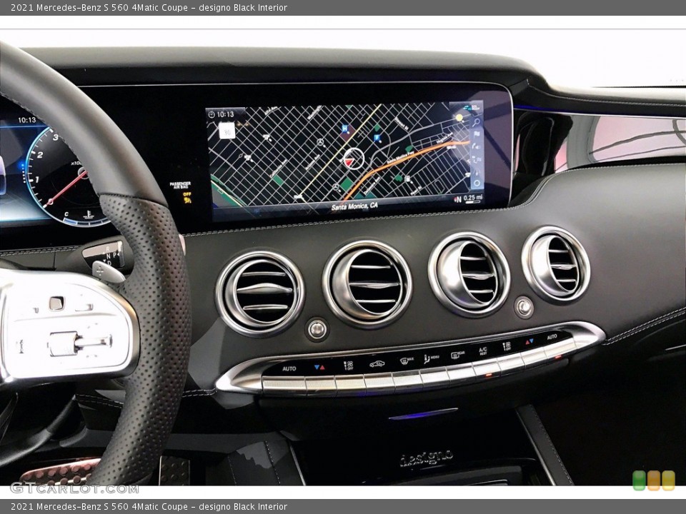 designo Black Interior Navigation for the 2021 Mercedes-Benz S 560 4Matic Coupe #140361905