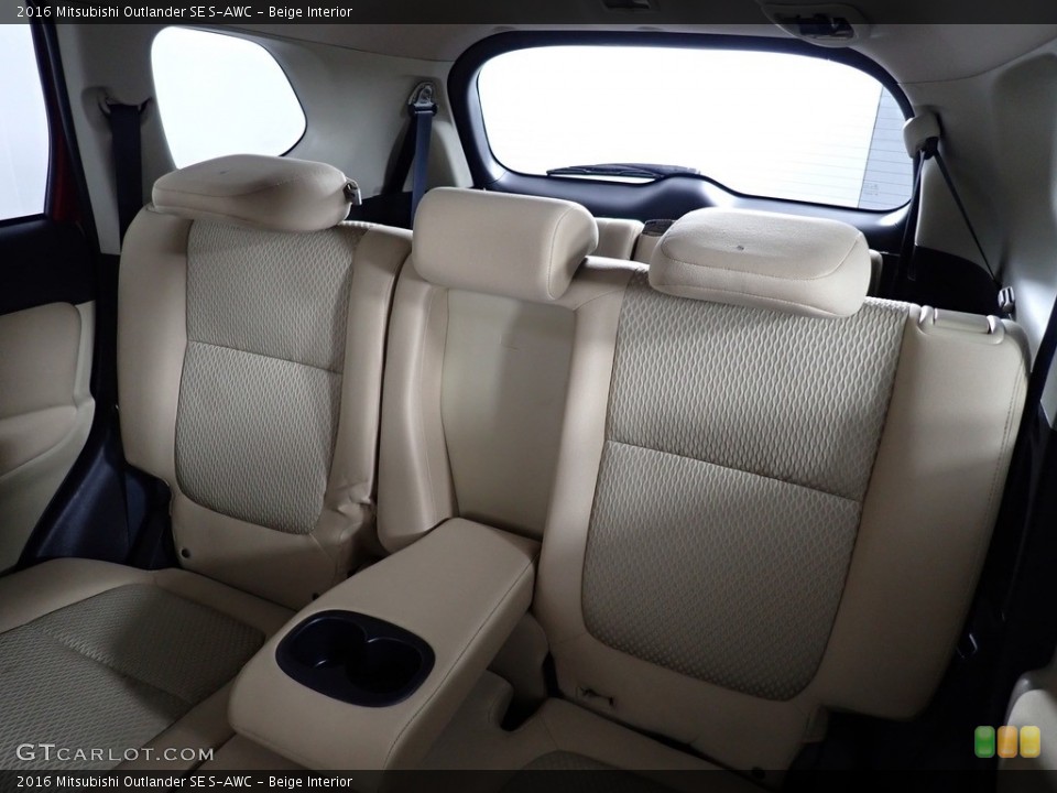 Beige Interior Rear Seat for the 2016 Mitsubishi Outlander SE S-AWC #140367106