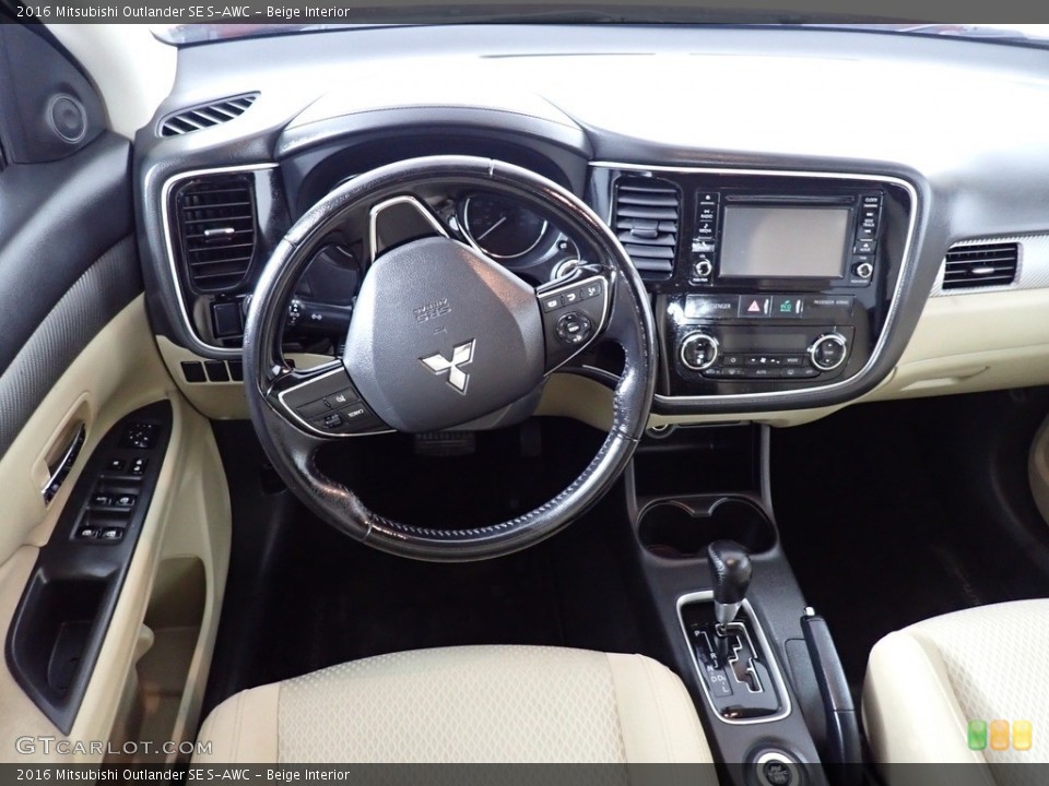 Beige Interior Dashboard for the 2016 Mitsubishi Outlander SE S-AWC #140367178