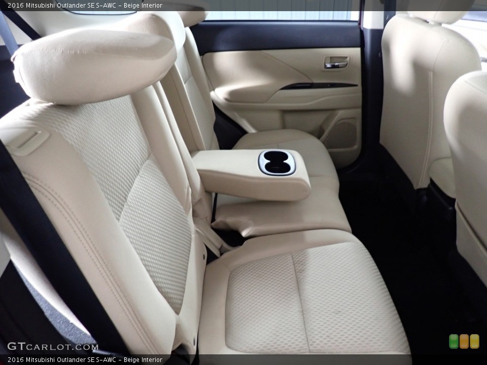 Beige Interior Rear Seat for the 2016 Mitsubishi Outlander SE S-AWC #140367226