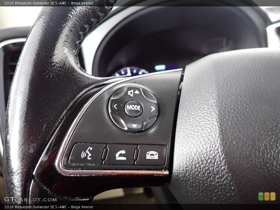 Beige Interior Steering Wheel for the 2016 Mitsubishi Outlander SE S-AWC #140367325
