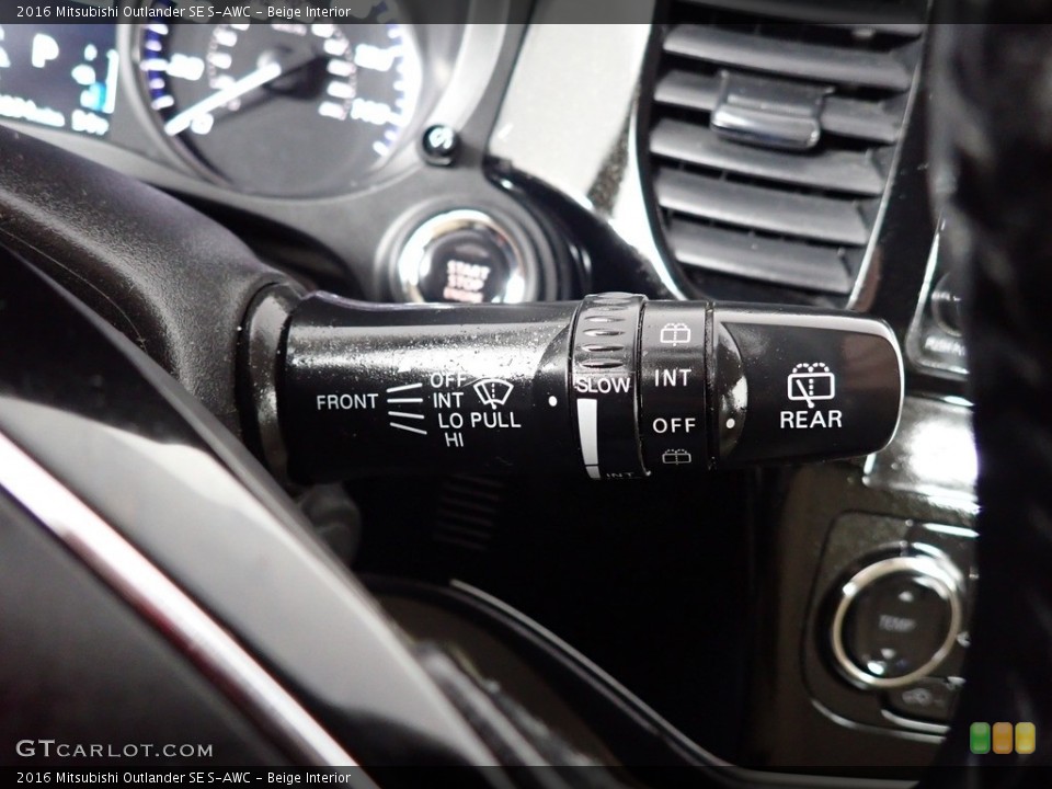 Beige Interior Controls for the 2016 Mitsubishi Outlander SE S-AWC #140367370