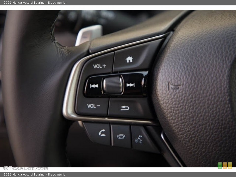 Black Interior Steering Wheel for the 2021 Honda Accord Touring #140369017