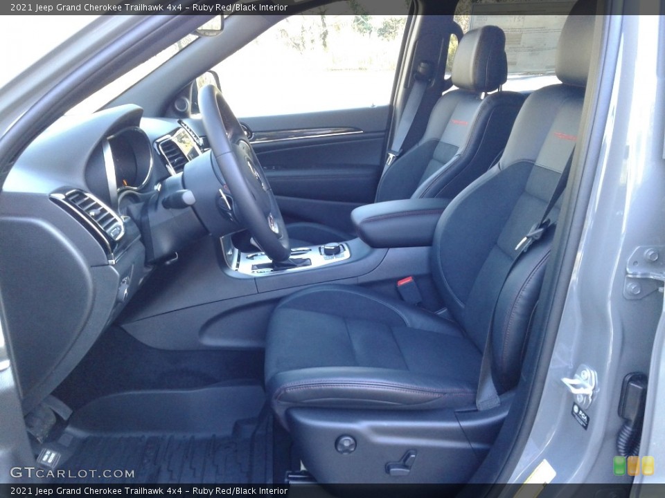Ruby Red/Black Interior Front Seat for the 2021 Jeep Grand Cherokee Trailhawk 4x4 #140369899