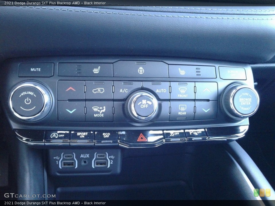 Black Interior Controls for the 2021 Dodge Durango SXT Plus Blacktop AWD #140371333