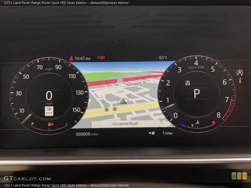 Almond/Espresso Interior Gauges for the 2021 Land Rover Range Rover Sport HSE Silver Edition #140372855