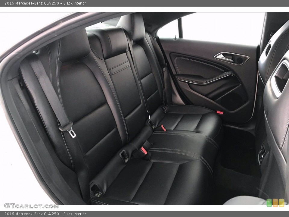 Black Interior Rear Seat for the 2016 Mercedes-Benz CLA 250 #140374937