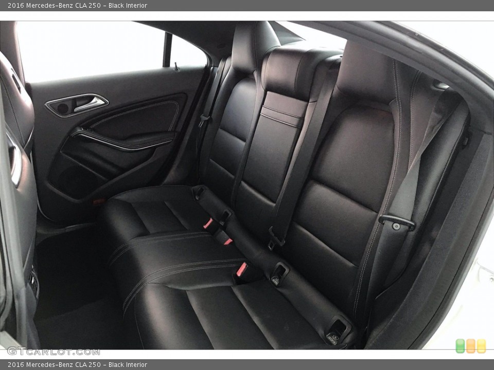 Black Interior Rear Seat for the 2016 Mercedes-Benz CLA 250 #140374961