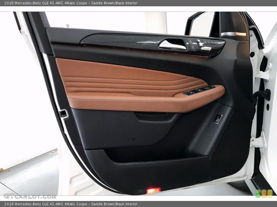 Saddle Brown/Black Interior Door Panel for the 2018 Mercedes-Benz GLE 43 AMG 4Matic Coupe #140377787