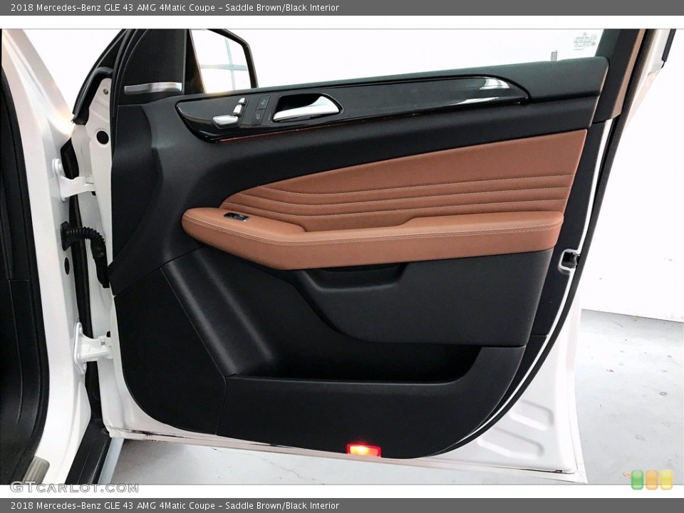 Saddle Brown/Black Interior Door Panel for the 2018 Mercedes-Benz GLE 43 AMG 4Matic Coupe #140377805