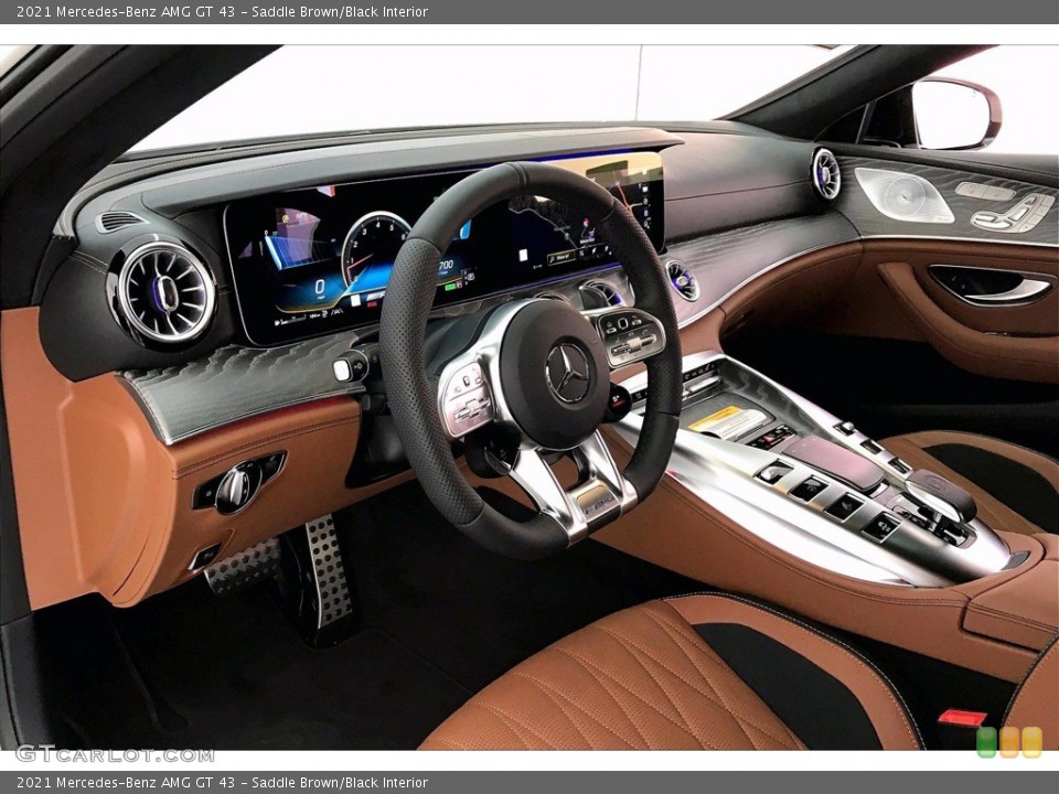 Saddle Brown/Black Interior Front Seat for the 2021 Mercedes-Benz AMG GT 43 #140378990