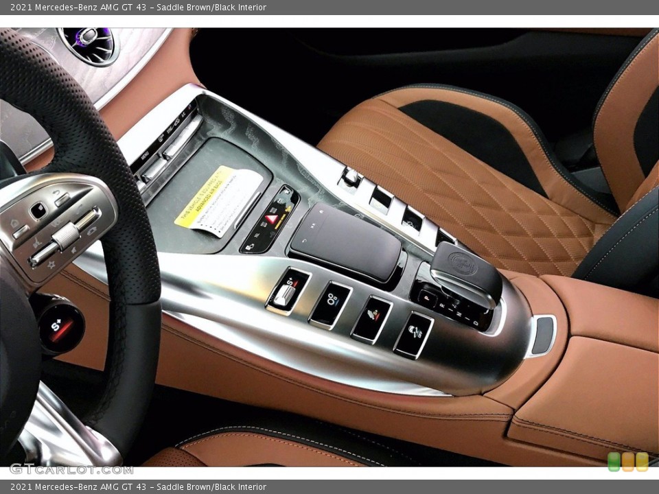 Saddle Brown/Black Interior Controls for the 2021 Mercedes-Benz AMG GT 43 #140379041