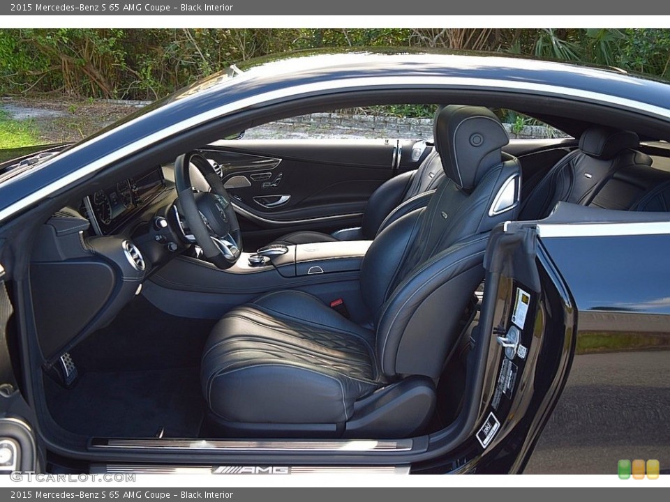 Black Interior Front Seat for the 2015 Mercedes-Benz S 65 AMG Coupe #140382055