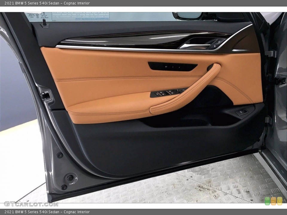 Cognac Interior Door Panel for the 2021 BMW 5 Series 540i Sedan #140382331