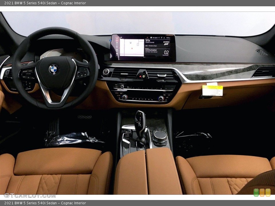 Cognac Interior Dashboard for the 2021 BMW 5 Series 540i Sedan #140382622