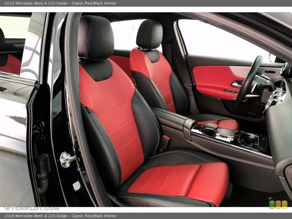 Classic Red/Black Interior Front Seat for the 2019 Mercedes-Benz A 220 Sedan #140382772