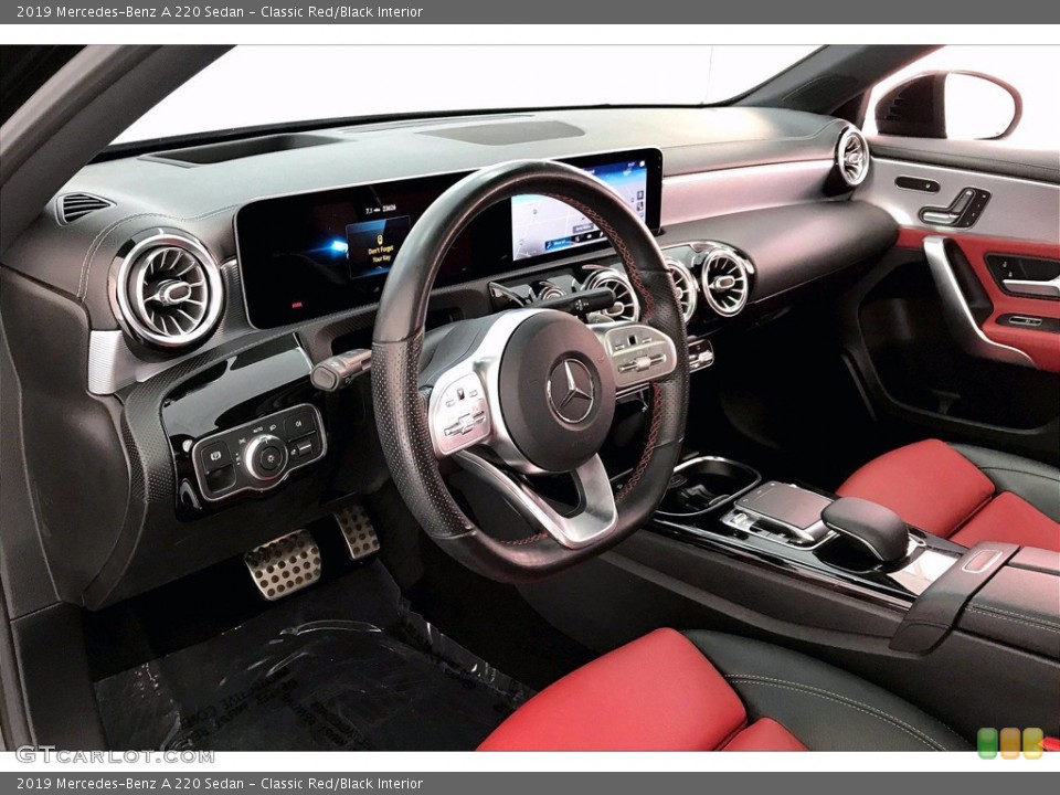 Classic Red/Black Interior Photo for the 2019 Mercedes-Benz A 220 Sedan #140382904