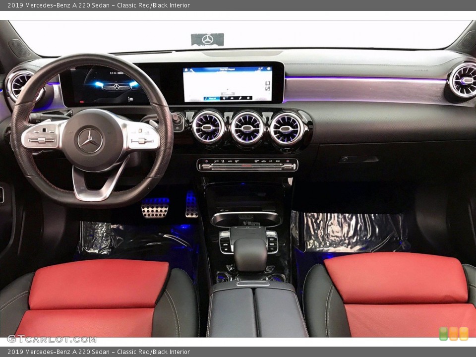 Classic Red/Black Interior Front Seat for the 2019 Mercedes-Benz A 220 Sedan #140382934