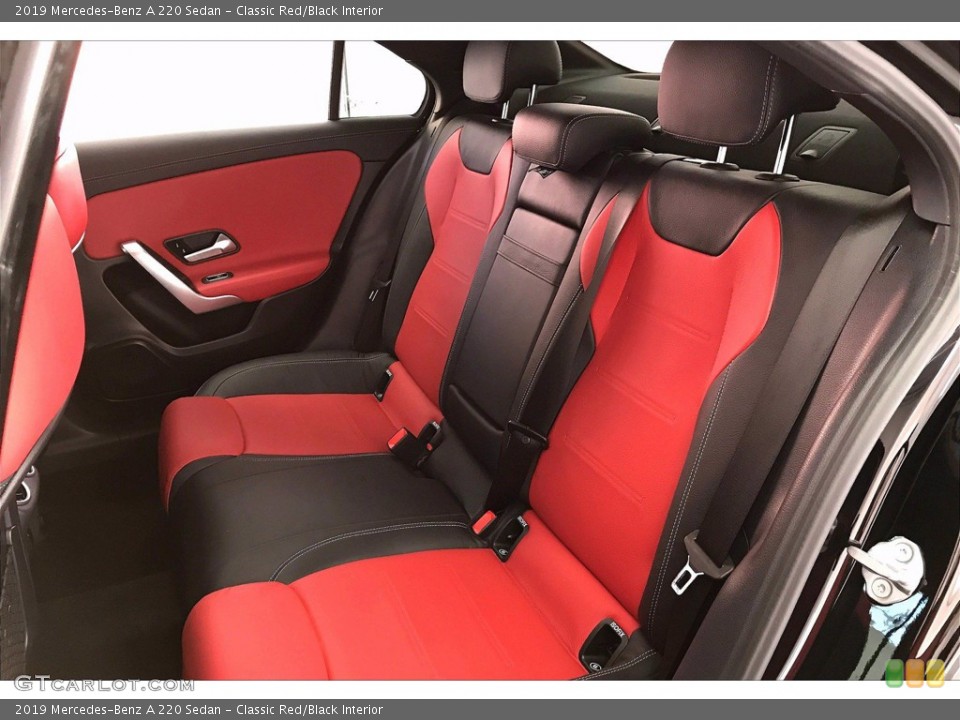 Classic Red/Black Interior Rear Seat for the 2019 Mercedes-Benz A 220 Sedan #140383066