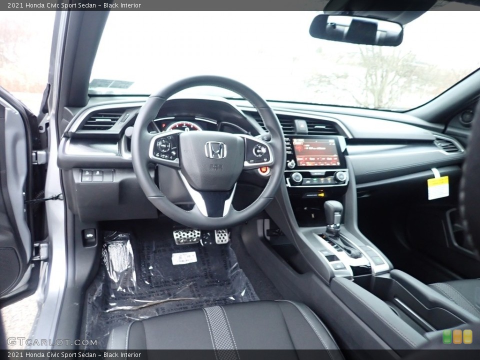 Black Interior Photo for the 2021 Honda Civic Sport Sedan #140383756
