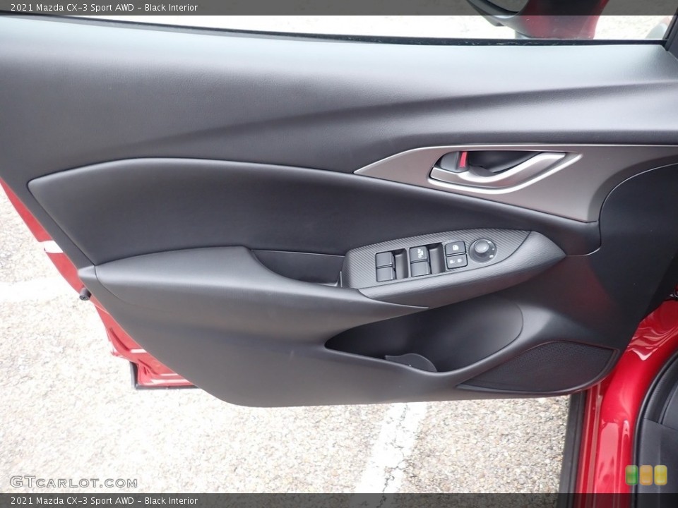 Black Interior Door Panel for the 2021 Mazda CX-3 Sport AWD #140385541