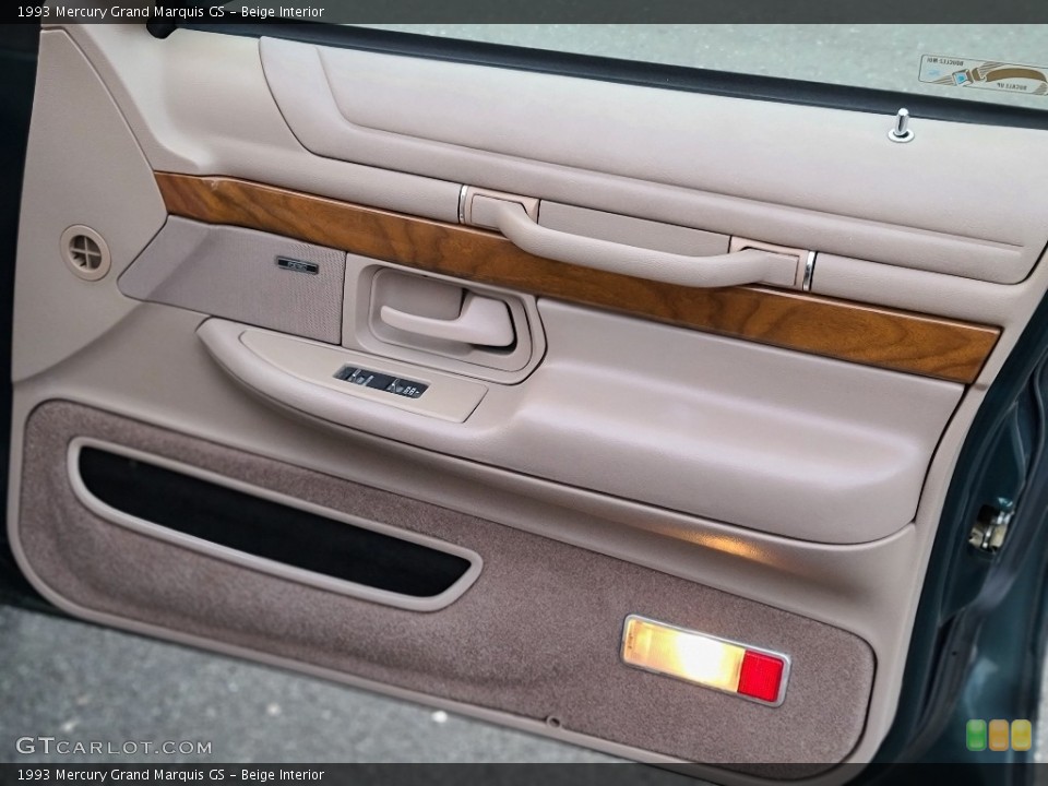 Beige Interior Door Panel for the 1993 Mercury Grand Marquis GS #140385938