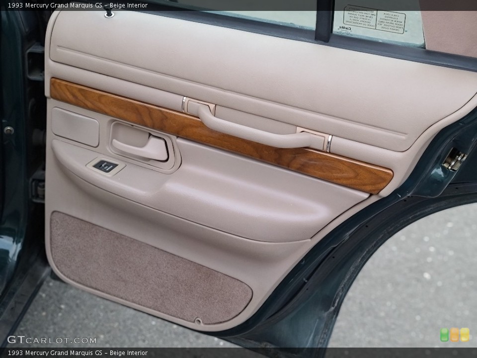 Beige Interior Door Panel for the 1993 Mercury Grand Marquis GS #140386018