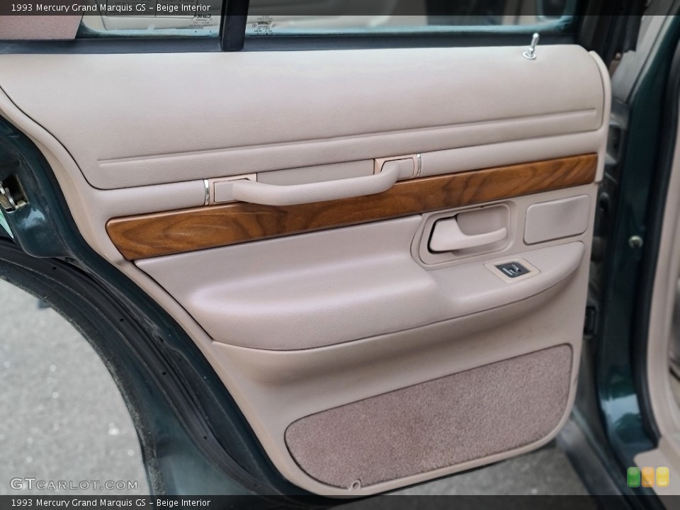 Beige Interior Door Panel for the 1993 Mercury Grand Marquis GS #140386150