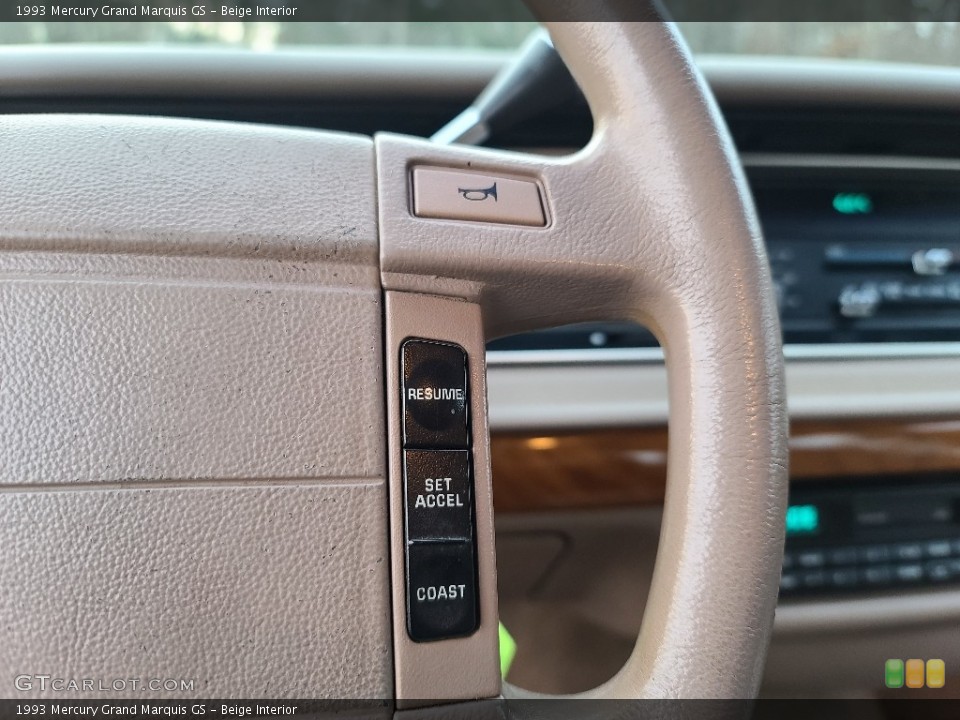 Beige Interior Steering Wheel for the 1993 Mercury Grand Marquis GS #140386207