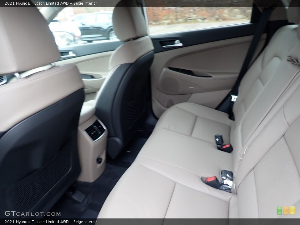 Beige Interior Rear Seat for the 2021 Hyundai Tucson Limited AWD #140386543