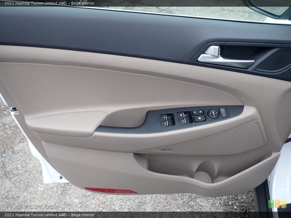 Beige Interior Door Panel for the 2021 Hyundai Tucson Limited AWD #140386612