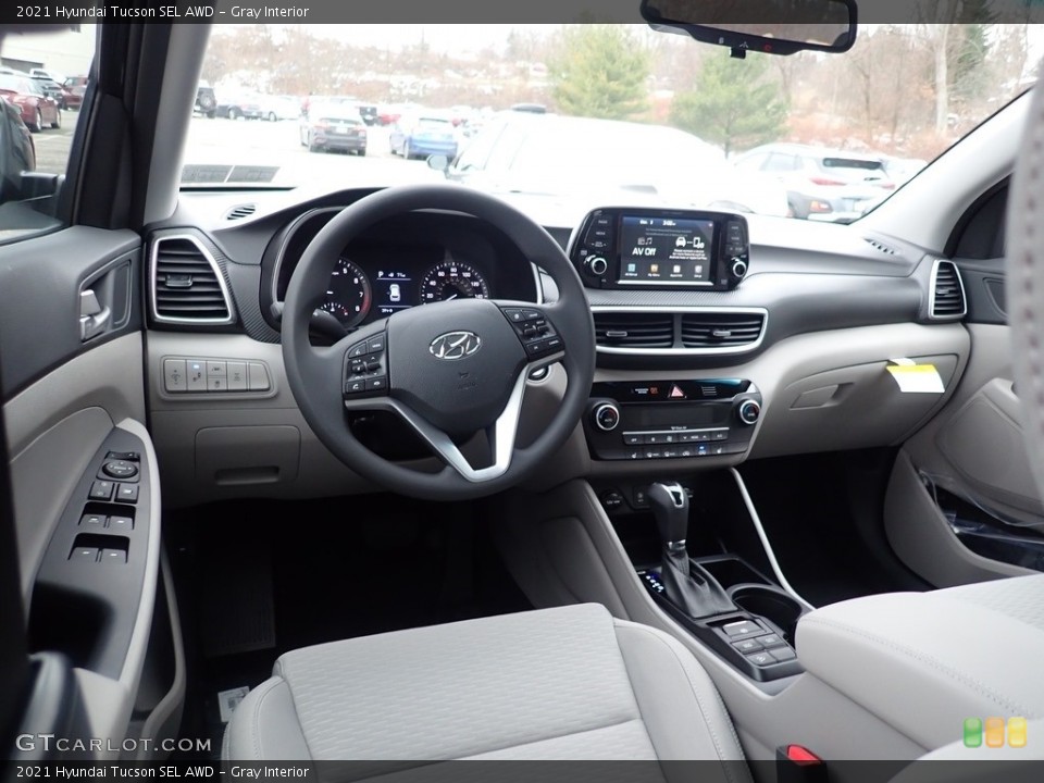 Gray Interior Photo for the 2021 Hyundai Tucson SEL AWD #140386936